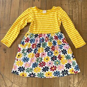 Hanna andersson striped flower pocket dress